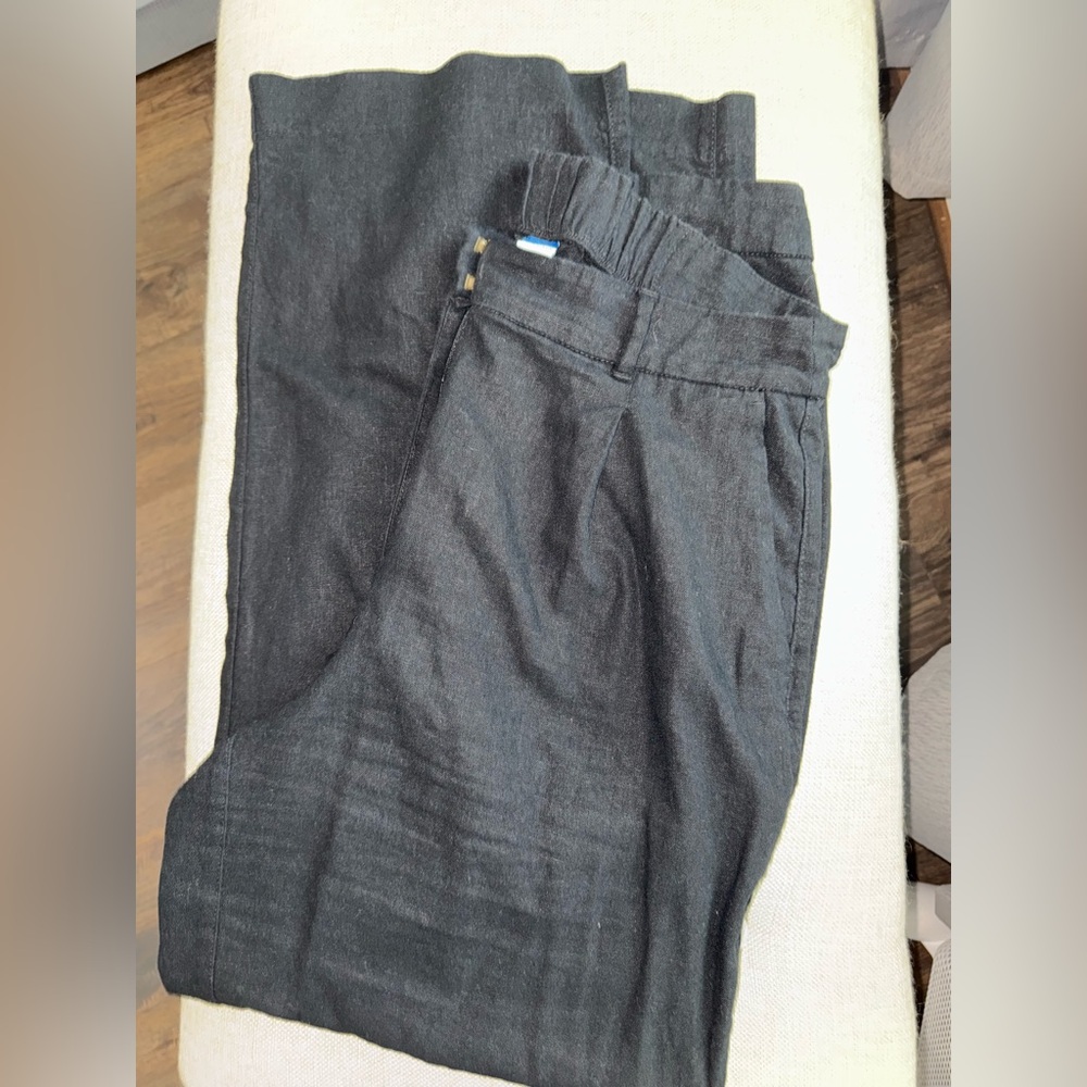 Old Navy Office Linen Pants - Straight-Leg Style